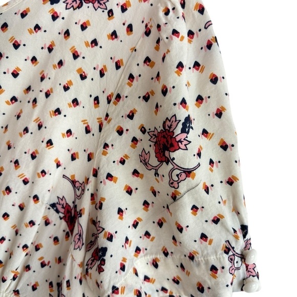 ModCloth Women's The Keyhole Story A-Line Dress White Floral Sz 8 Empire Waist - Picture 7 of 14